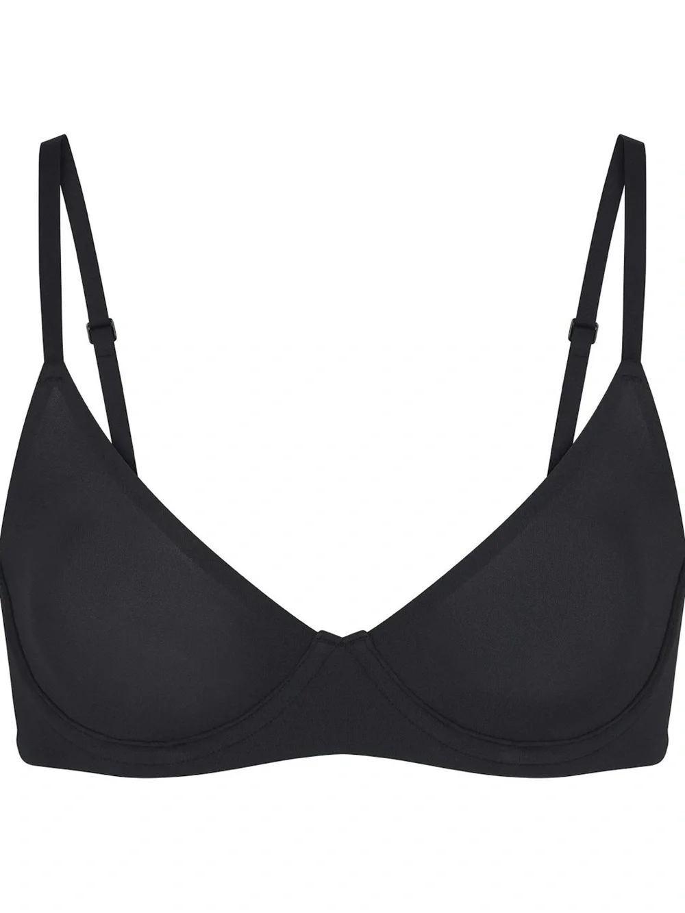 SKIMS Fits Everybody Unlined Demi Bra - NWT - Onyx - 34A - Picture 3 of 6
